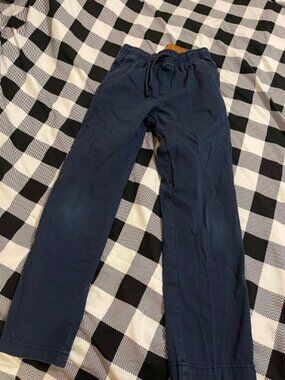 Wonder Nation Boys Jogger Pants Navy Blue Size L (10-12)